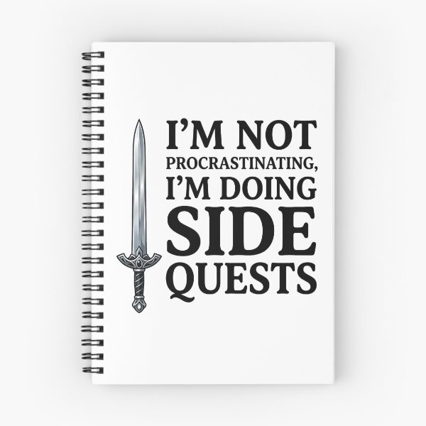 Item preview, I'm not procrastinating I'm doing Side Quests - Cute Fantasy Gamer T-Shirt designed and sold by LoFizzy.