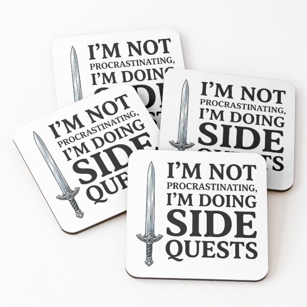 Item preview, I'm not procrastinating I'm doing Side Quests - Cute Fantasy Gamer T-Shirt designed and sold by LoFizzy.