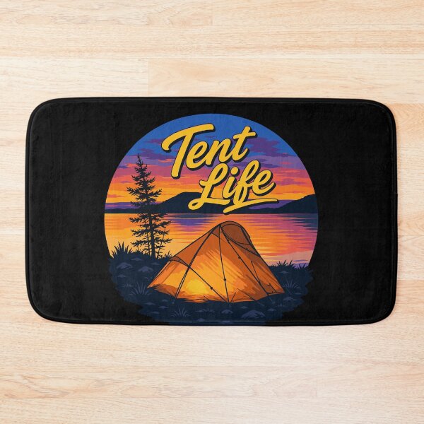 Item preview, Tent Life Sunset Lakeside Camping designed and sold by ClubVacay.