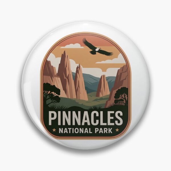 Item preview, Pinnacles National Park Vintage Travel Badge designed and sold by Teelogic.