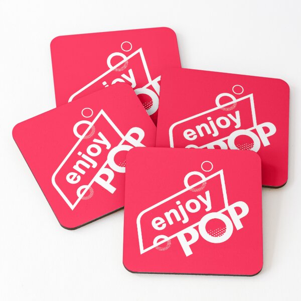 Item preview,  Enjoy Pop Logo (WHITE) (RED) designed and sold by  Enjoy Artwork .