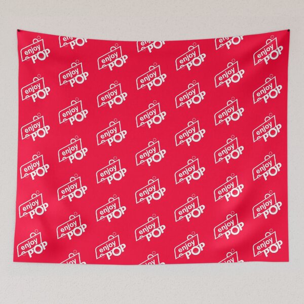 Item preview,  Enjoy Pop Logo (WHITE) (RED) designed and sold by  Enjoy Artwork .