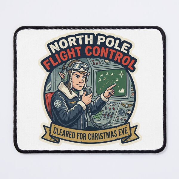 Item preview, North Pole Christmas Flight Control designed and sold by Mosslume Studio.
