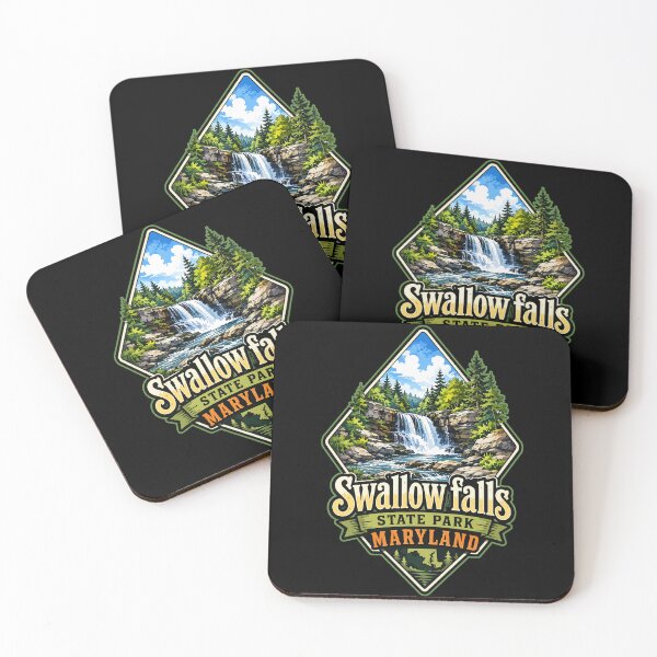 Item preview, Swallow Falls State Park Maryland Watercolor designed and sold by TomFrontierArt.