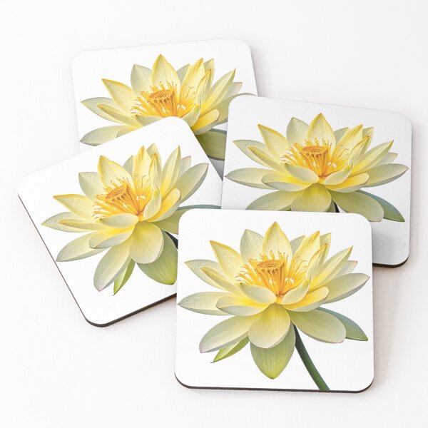 Item preview, Yellow Lotus Flower Isolated on Transparent Background | Sacred Water Lily Floral Clipart designed and sold by Harsha Pinjani.
