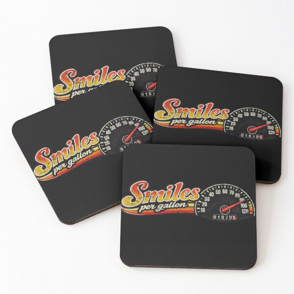 Item preview, Smiles per gallon classic vintage car hot rod  designed and sold by BlueLineLAX.