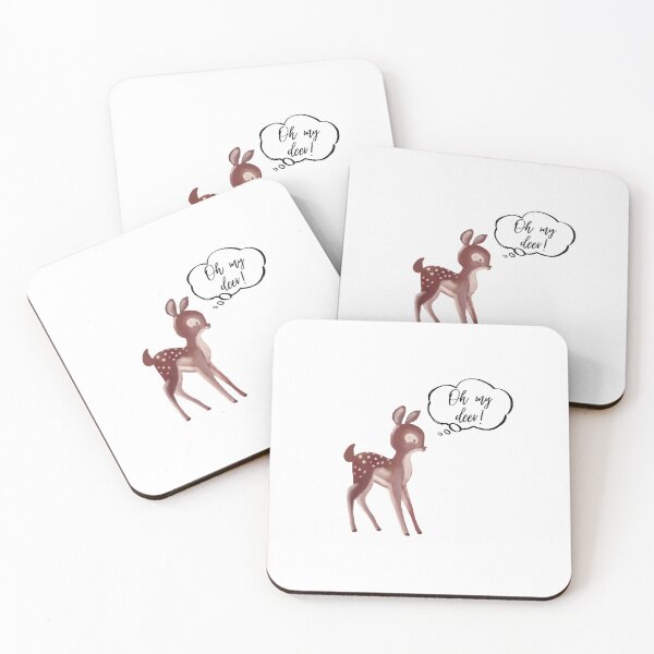 Item preview, Oh my deer! | Pun designed and sold by Nyxander's Bookish Catalogue.