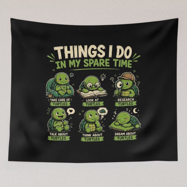 Item preview, Funny Things I Do in My Spare Time Turtle Lover Gift designed and sold by mraihan.