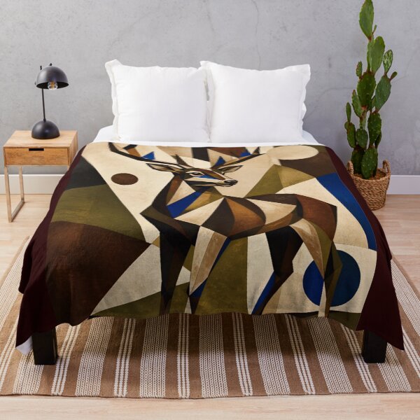 Item preview, Cubist Deer Stag Abstract Geometric Animal designed and sold by inkaylindesign.