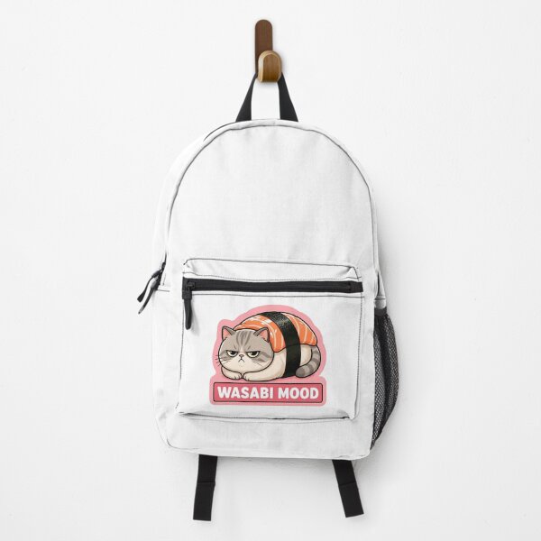 Item preview, Grumpy Sushi Cat Salmon Nigiri Meme designed and sold by RareVisuals.