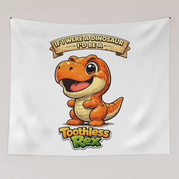 Item preview, Dinosaur T/rex take cute toothless rex designed and sold by JamesDunican.