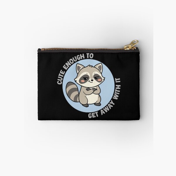 Item preview, Cute Enough to Get Away With It Raccoon Shirt | Funny Sassy Trash Panda Graphic Tee designed and sold by Hallowed Artistry.
