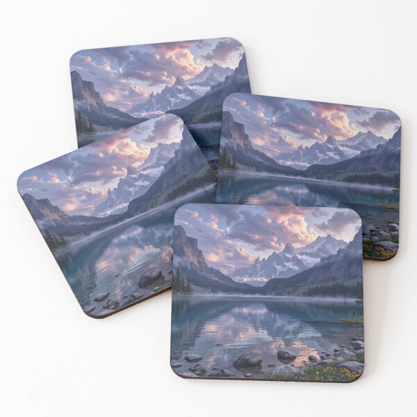 Item preview, Alpine Serenity: The Mirror-Like Lake designed and sold by Crazy Ronald.