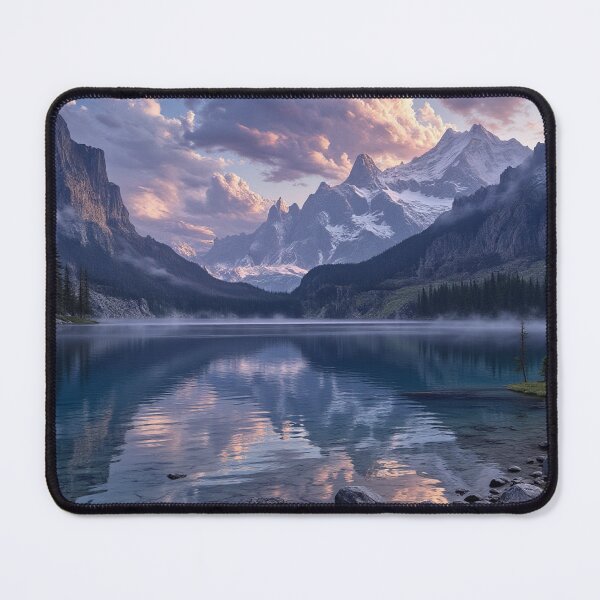 Item preview, Alpine Serenity: The Mirror-Like Lake designed and sold by Crazy Ronald.