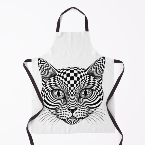 Item preview, Hypnotic Op Art Cat Portrait designed and sold by Snurly.