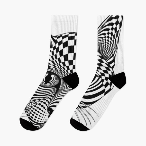 Item preview, Hypnotic Op Art Cat Portrait designed and sold by Snurly.