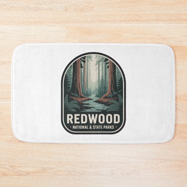 Item preview, Redwood National and State Parks Vintage Travel Badge designed and sold by Teelogic.