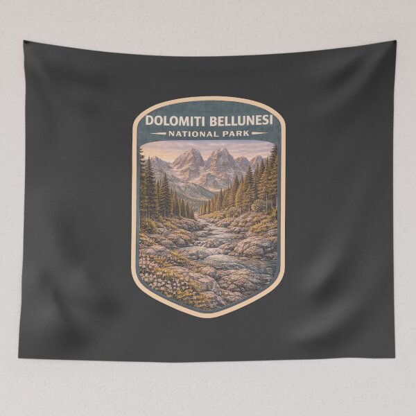 Item preview, Italy National Parks Vintage Travel Prints: Dolomiti Bellunesi  designed and sold by PinUpPizzazz.
