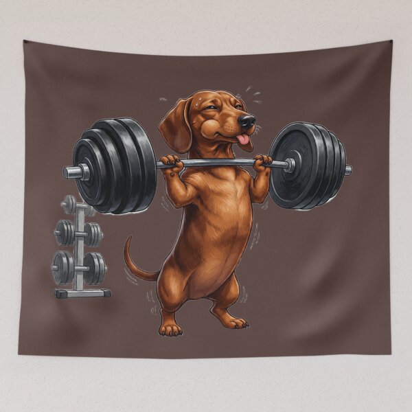Item preview, Never Skip Leg Day | Determined Dachshund designed and sold by Zosera.