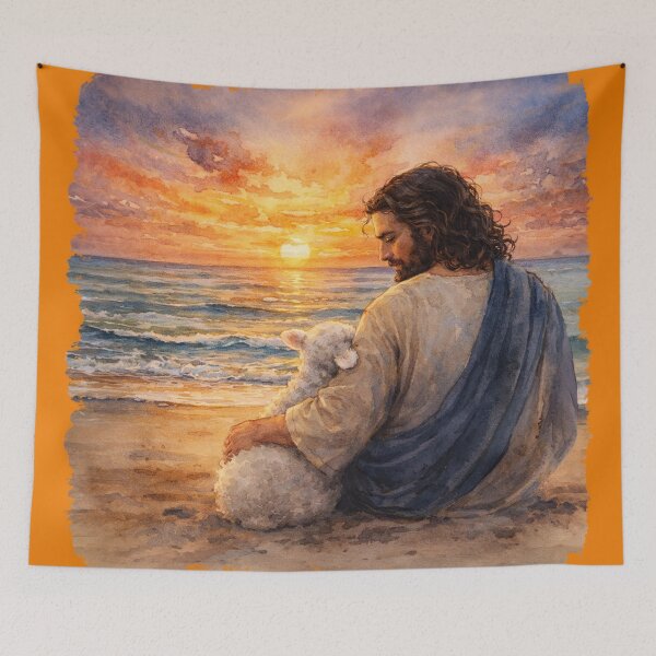 Item preview, Jesus Takes Care of His Sheep designed and sold by Lion and Lamb Design.