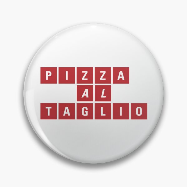 Item preview, Pizza Al Taglio Italian Pizza Slice Block Typography designed and sold by catrghp.