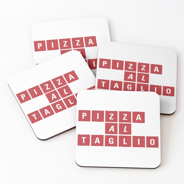Item preview, Pizza Al Taglio Italian Pizza Slice Block Typography designed and sold by catrghp.