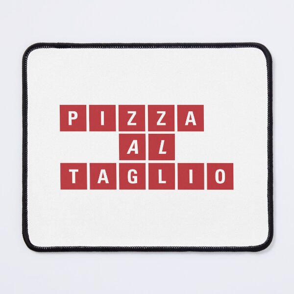 Item preview, Pizza Al Taglio Italian Pizza Slice Block Typography designed and sold by catrghp.