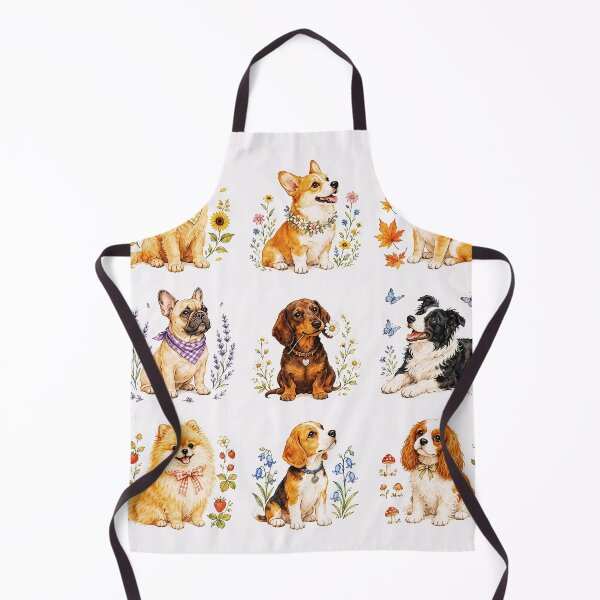 Item preview, Cute Watercolor Dog Breeds Collection | 9 Adorable Puppies | Cozy Cottagecore Animal Art designed and sold by Crimsonstudio82.