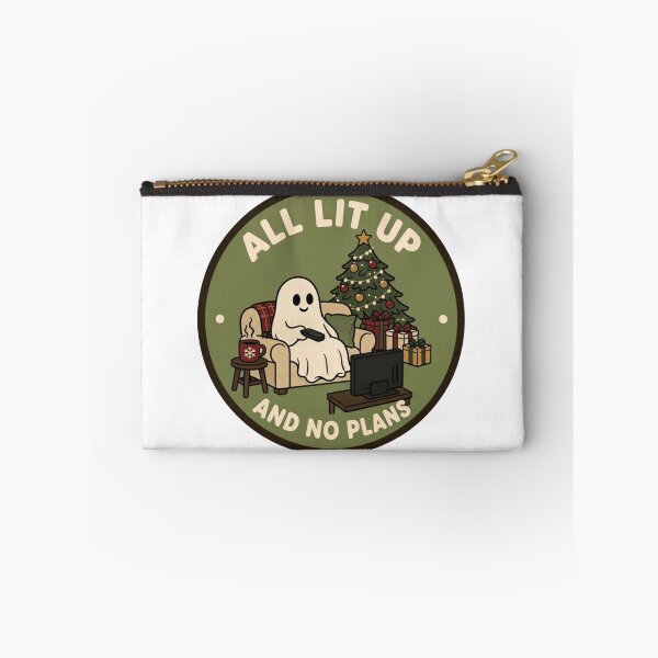 Item preview, All Lit Up and No Plans Ghost Christmas designed and sold by LuloCreative.