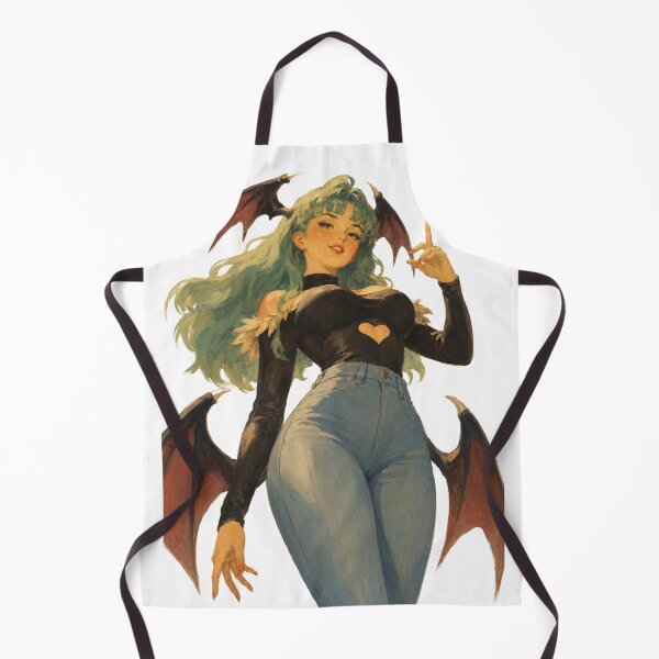 Item preview, Succubus Pin Up | Anime Fighting Game Inspired Vintage Retro Illustration designed and sold by Cosplayvintage.