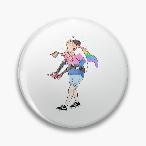 Item preview, Heartstopper Couple Nick And Charlie Gay Pride designed and sold by PALMTREEfwi.