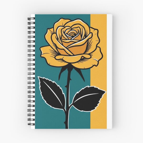 Item preview, Bold Yellow Rose - Retro Pop Art Floral Illustration designed and sold by Dzblack.