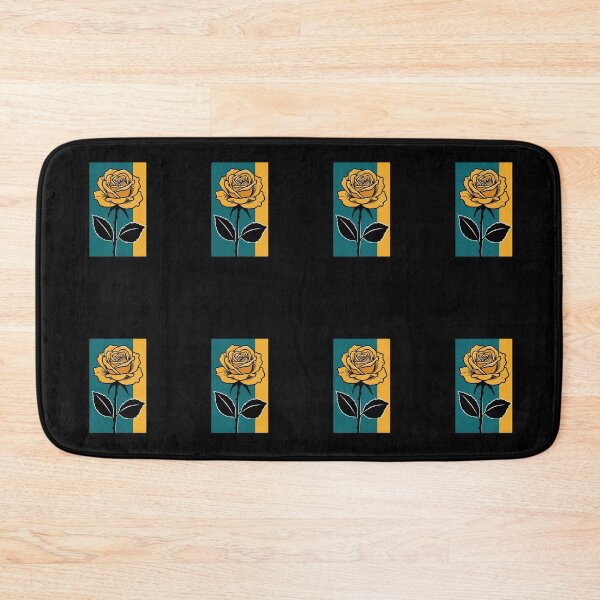 Item preview, Bold Yellow Rose - Retro Pop Art Floral Illustration designed and sold by Dzblack.
