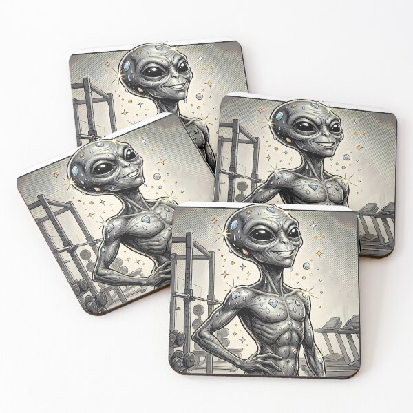 Item preview, "I Don't Sweat, I Sparkle" – Alien Fitness Club designed and sold by NexxaStoree.