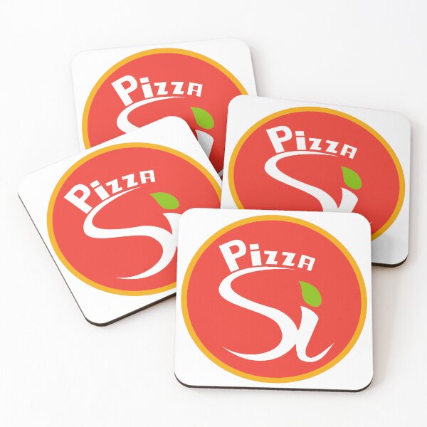 Item preview, Pizza Si Red Circle Leaf Logo Design designed and sold by catrghp.