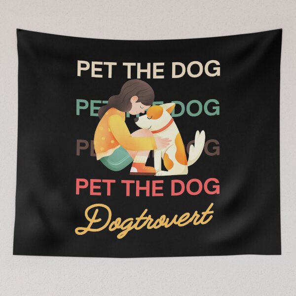 Item preview, Pet The Dog Dogtrovert - Cute Introvert Dog Lover designed and sold by Neurospicy Trolls.
