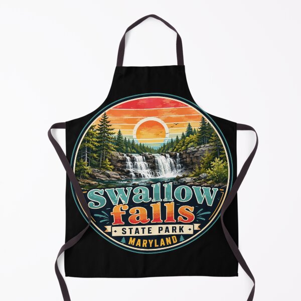 Item preview, Swallow Falls State Park Maryland Watercolor Travel designed and sold by TomFrontierArt.