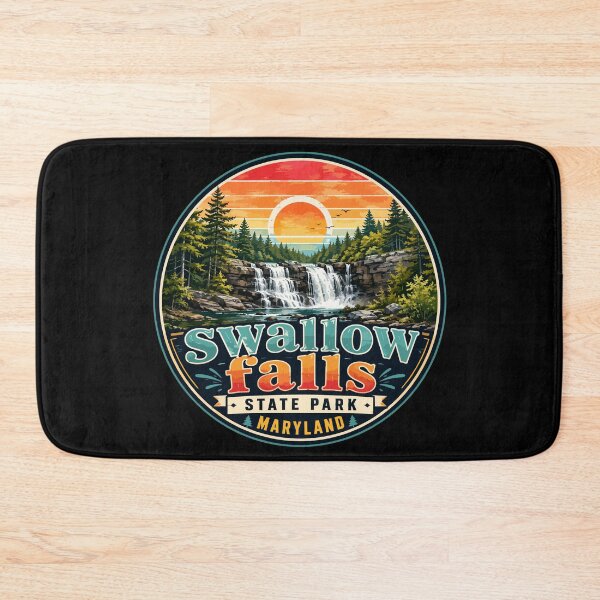Item preview, Swallow Falls State Park Maryland Watercolor Travel designed and sold by TomFrontierArt.