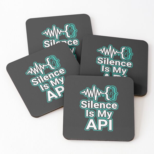 Item preview, Silence Is My API Funny Introvert Developer Gift Minimal Vector Design designed and sold by Ixnor.