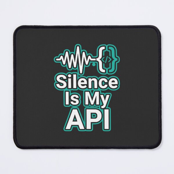 Item preview, Silence Is My API Funny Introvert Developer Gift Minimal Vector Design designed and sold by Ixnor.