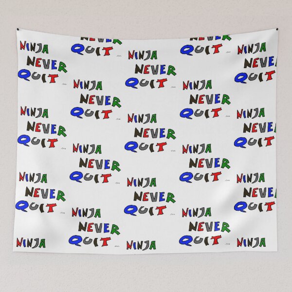 Item preview, Ninja Never Quit designed and sold by ParadiseByArt.