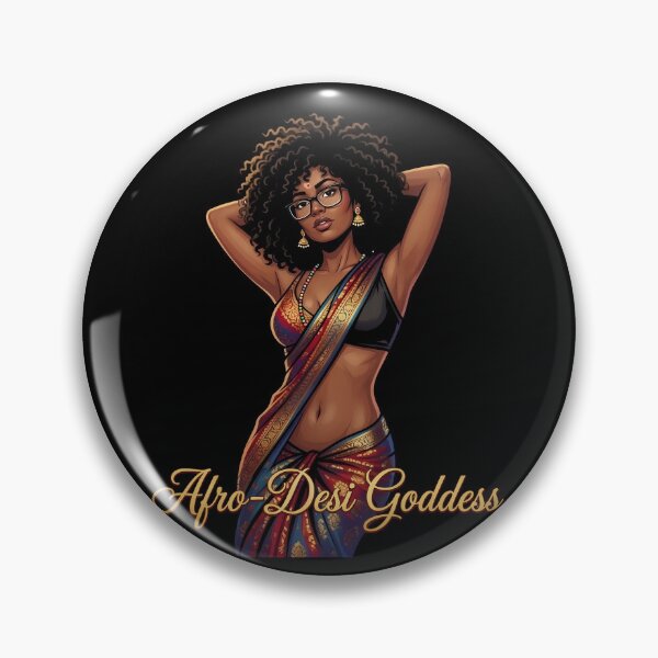 Item preview, Afro-Desi Goddess - Celebrating Multicultural Fusion designed and sold by digitalbob60.
