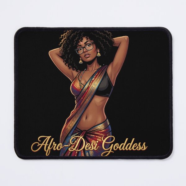 Item preview, Afro-Desi Goddess - Celebrating Multicultural Fusion designed and sold by digitalbob60.