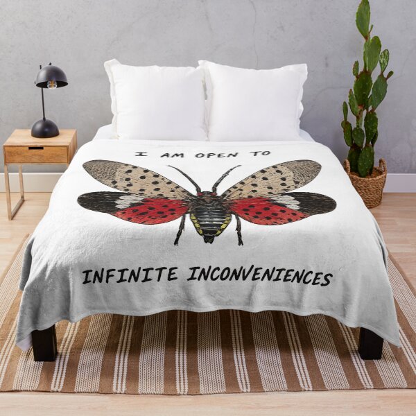 Item preview, I Am Open To Infinite Inconveniences | Funny Spotted Lanternfly Vintage Shirt designed and sold by ButtonedUp.