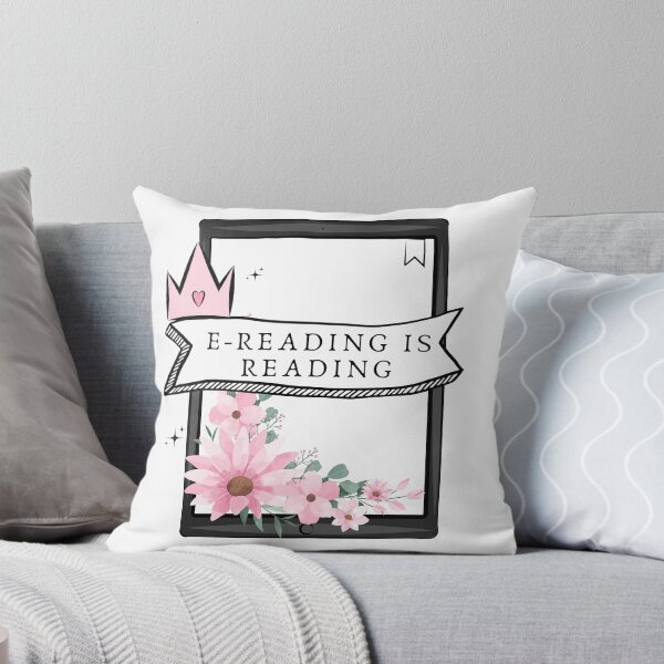 Item preview, E-READING IS READING | Bookish Pink designed and sold by Nyxander's Bookish Catalogue.