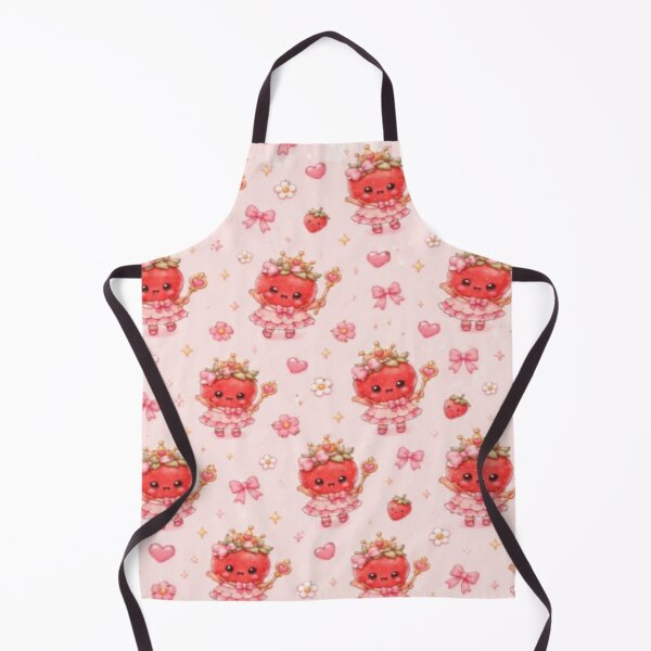 Item preview, Cute Strawberry Princess Pattern | Kawaii Strawberry Girl with Bows & Hearts designed and sold by Moonlight Studio.