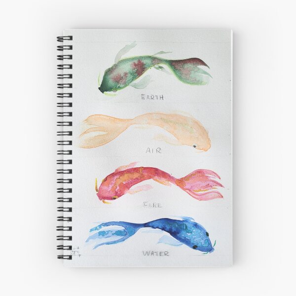 Item preview, Elemental Koi Fish Watercolor Painting designed and sold by Midnight  Madness Arts.