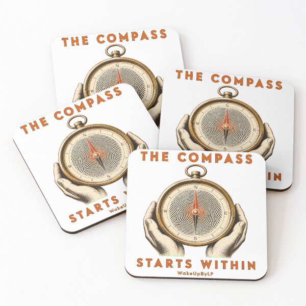 Item preview, The Compass Starts Within – Fingerprint Compass Art designed and sold by WakeUpByLuki.