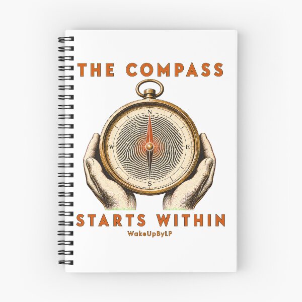 Item preview, The Compass Starts Within – Fingerprint Compass Art designed and sold by WakeUpByLP.