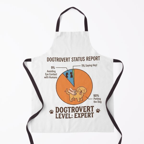 Item preview, Dogtrovert Status Report Funny Pie Chart - Dogtrovert Level Expert designed and sold by Neurospicy Trolls.